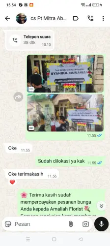 Testimonial Papan Bunga kadubale