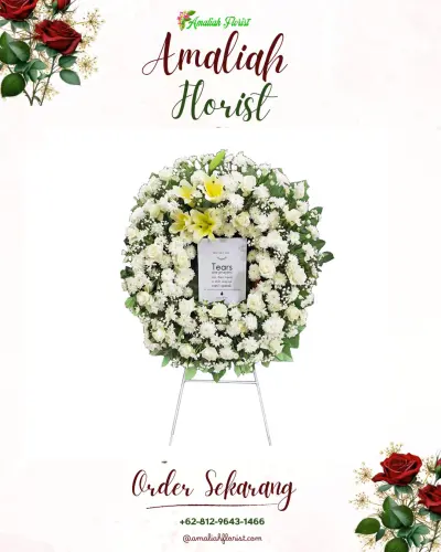 Krans Bunga Duka Cita kadubale